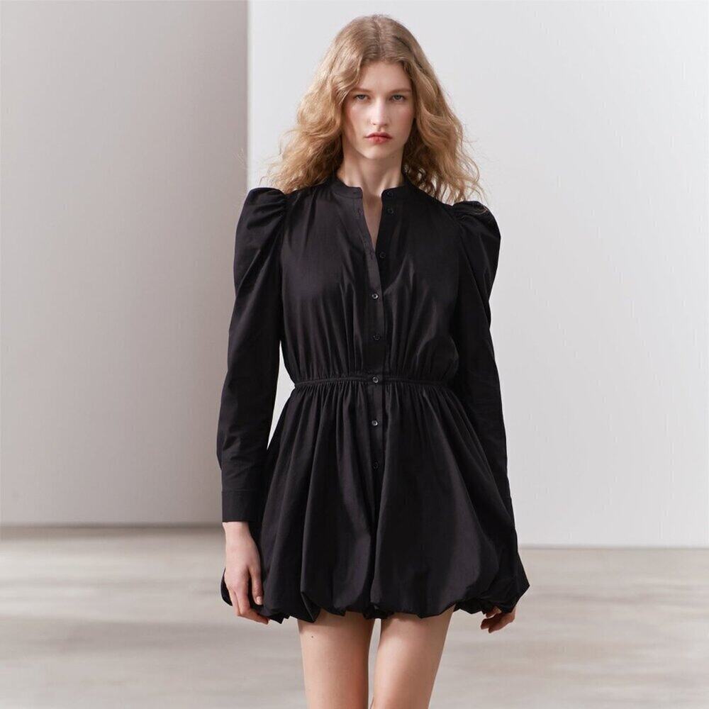 ZARA Cotton Balloon Sleeve Mini Dress ๐คโจ NWT - Picture 11 of 15